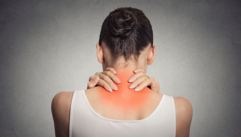 Cervikalna osteohondroza, ki jo spremlja bolečina v vratu